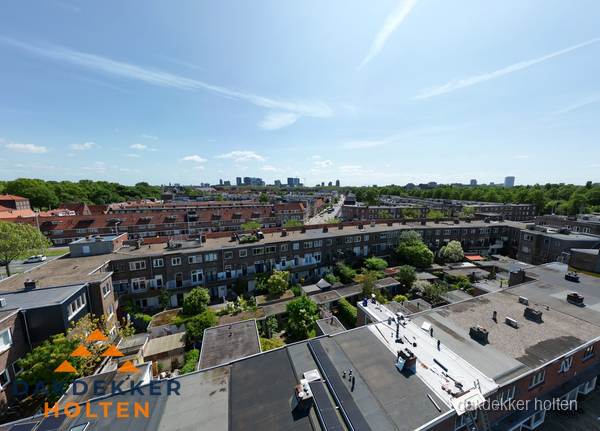 Luchtfoto van daken en dakgoten in Holten